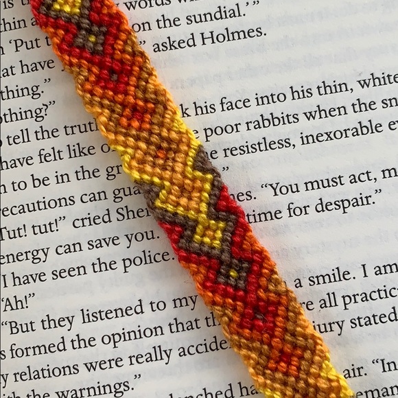 Beautiful Handmade Fire Design Bookmark - Picture 2 of 4